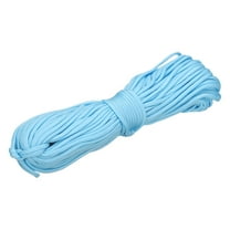Uxcell 1/8" Paracord Rope, 100ft 7 Strand Heavy Duty Camping Rope Braided Polypropylene Ropes, Lightweight Tie-Downs Utility Cord for Marine, Indoor & Outdoor, Luminous Blue