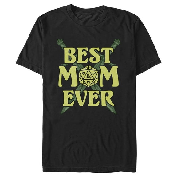 Men's Dungeons & Dragons Best Mom Ever Graphic Tee Black Medium