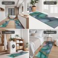 thumbnail image 5 of Green Purple Gold Marble Pattern Kitchen Rugs Sets Of 3,Kitchen Runner Rugs Non Skid Washable,Decorative Kitchen Floor Mats for Kitchen,Sink,Laundry,17"x30"+ 17"x47" + 17"x59", 5 of 6