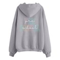 thumbnail image 6 of Zip Up Hoodie Women Fitted Ribbed Workout Gym Stylish Women's Hoodies & Sweatshirts For Casual Wear Long Sleeve Pullover With Hood For Every Season Comfortable Fit For Daily Outings Easy To Care For, 6 of 6