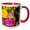 Red/White, variant on 3drose, Fall Sassafras Trees, Stephen Forbes State Park, Marion County, Il., 11oz Two-tone Blue Mug