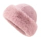 thumbnail image 3 of Gorro ruso para mujer, estilo pescador, de felpa, para invierno, para moto y nieve. Rosa, 3 of 6