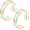 2PCS D, variant on 2PCS Arm Cuff Bracelet for Women Gold Arm Cuff Upper Arm Layered Cuff Bangle Bracelet Minimalist Armband Stackable Jewelry for Summer Beach