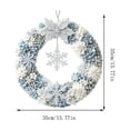 thumbnail image 3 of Snowflake Christmas 3D Fabric Poke Wreath DIY Set, Three-Dimensional Christmas Wreath Craft Kit with Soft Fabric Material, Charming Winter Wonderland Door Decor Project, 3 of 6