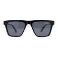 thumbnail image 2 of Polarized Mens Slick Elegant Gentlemans Luxury Horn Rim Sunglasses Gloss Black Gold, 2 of 4