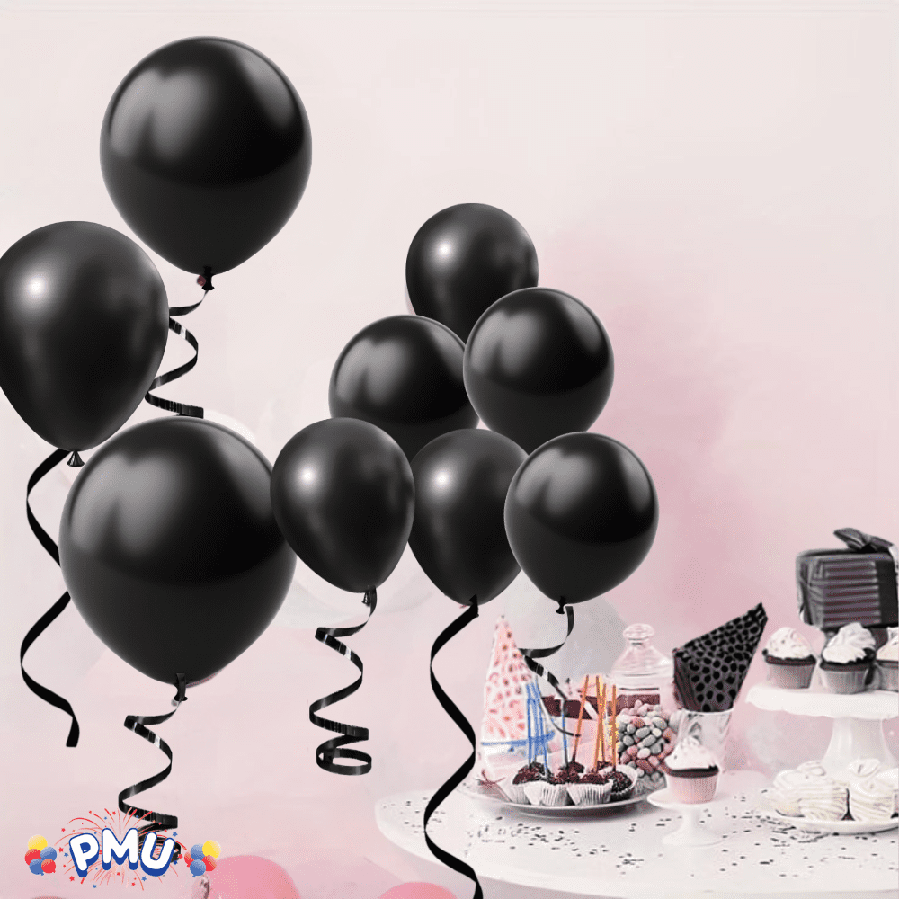 PMU 1500 Yards x 3/8in Black Crimped Curling Ribbon String for Gift Wrapping Ribbon Balloon String Birthday Celebration Party Presents Decor, Festival Art Craft Accessories (6-250 Yard Rolls)