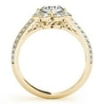 thumbnail image 2 of Aonejewelry 3/4 Carat Halo Round Diamond Flower Shaped Engagement Ring In 14k Yellow Gold, 2 of 2