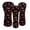 Cherry Print, variant on Uorisanigo 3PCS Golf Club Head Covers for Fairway Woods Driver Hybrids, PU Leather Watermelon Print Headcovers for Club Protective, Abrasion-Resistant and Stain-Resistant