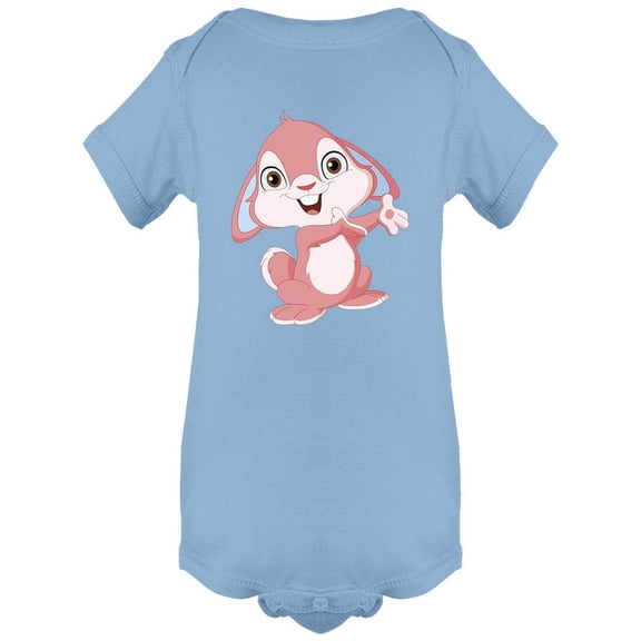 Cartoony Cute Bunny Bodysuit Infant -Image by Shutterstock,  6 Months