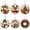 I, variant on 6 Pcs Christmas Wooden Diamond Painting Ornament Kit,Round DIY Diamond Art Hanging Pendant Set with Pattern,Handmade Craft Supplies for Christmas Tree Decor,Holiday Family F