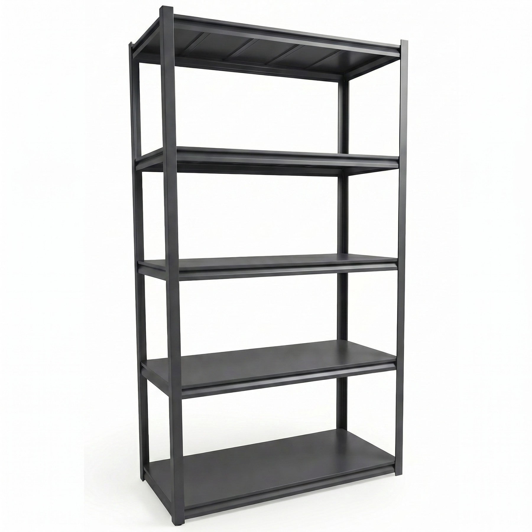 Sailvan 1650LBS Heavy Duty Garage Shelving, 5-Tier Adjustable Metal Storage Shelves, Industrial Steel Utility Rack, 36"W x 16"D x 72"H,Black