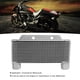 thumbnail image 4 of Radiador enfriador de aceite de motor de aleación de aluminio y plata piezas universales de motocicleta de 15 filas ANGGREK Otros, 4 of 8