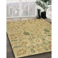 thumbnail image 3 of Ahgly Company Machine Washable Indoor Square Abstract Cinnamon Brown Area Rugs, 8' Square, 3 of 7