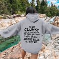 thumbnail image 5 of Women Blouses Graphic Womens Sweatshirts Large Zipper Warm Winter Tops Women Zip Shirts Shirt Hoodie Womens Pullover Sweatshirt Brunette Sweatshirt Hoodies Cute Zipper Athletic Gray M, 5 of 6