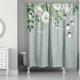 thumbnail image 2 of Creative Products Painted Flowers on Soft Blue 71x74 Shower Curtain, 2 of 2
