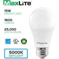 thumbnail image 2 of A19 Led Bulb, Enclosed Fixture Rated, Daylight 5000K, 100W Equivalent, 1600 Lumens, Dimmable, E26 Medium Base, 12-Pack, 2 of 4