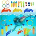 thumbnail image 1 of QIPOPIQ Diving Toys, Pool Toys with Swim Thru Rings, Dive Sticks, Rings, Gem, Octopus, Torpedo, 1 of 7
