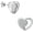 Silver, variant on Cremation Jewelry Heart Urn Earring for Ashes for Women Men Stainless Steel Memorial Keepsake Earrings for Ashes Holder