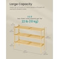 Bamboo Shoe Rack for Closet, Stackable Oragnizer with Modular Structure ...