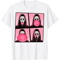 thumbnail image 1 of Scary Face Bubble Gum in October We Wear Pink Ghost Meme Camiseta, 1 of 2