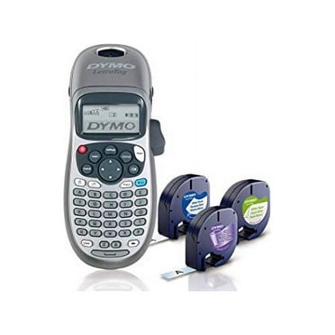 DYMO Label Maker with 3 Bonus Labeling Tapes | LetraTag 100H Handheld Label Maker & LT Label Tapes, Easy-to-Use, Great for Home & Office Organization Machine   3 Tapes White Standard Packaging