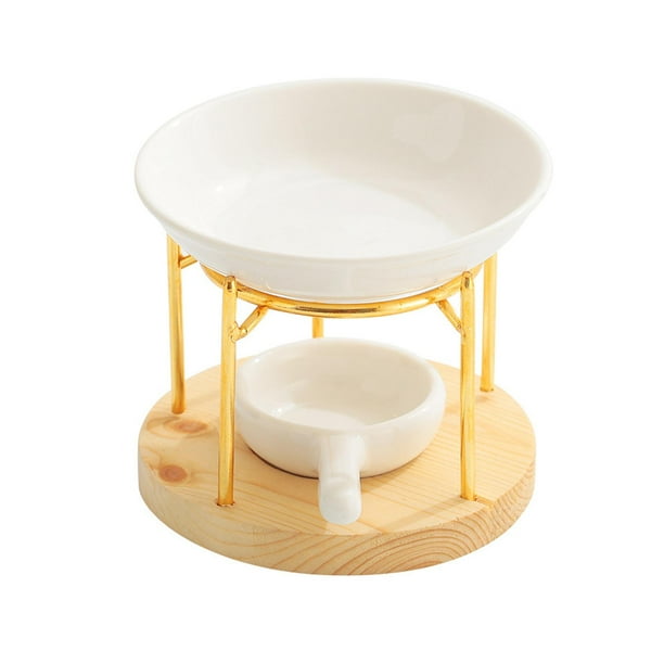 Quemador de aceite esencial, vela de cera, quemador de tarta, quemador , difusor de aceite cerámico para dormitorio, vacaciones, SPA, oficina,