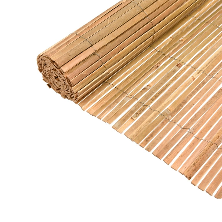 Backyard X-Scapes Natural Raw Split Bamboo Roll Garden Panels