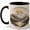 Black, variant on Layered Mountain Sunrise Coffee Mug, Paper Cutout Nature Mug, Outdoor Hiking Birthday Christmas Gift, Neutral Lake Pine Forest Landscape Art, 11 oz White Ceramic Coffee Cup Gift