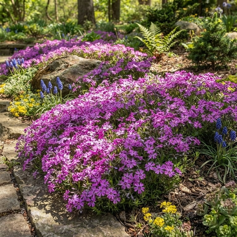 ハリネズミハウス　パープル Expert Gardener Outdoor Live Plant Creeping Phlox Purple Beauty