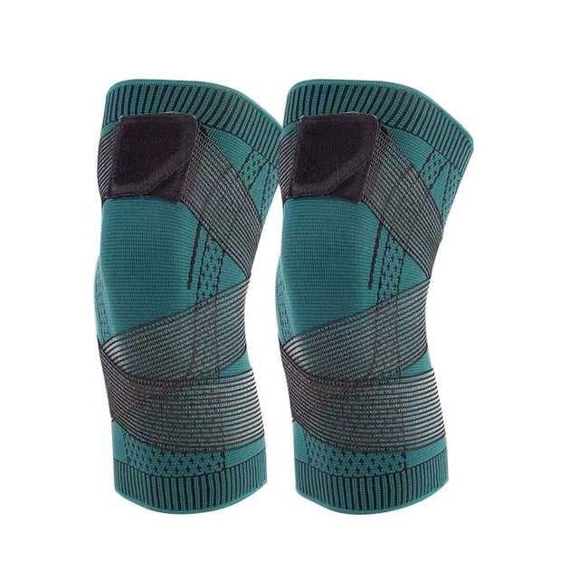 Rodillera deportiva con correa de nailon, transpirable, para correr, fitness, equipo de protección, rodillera para meniscos, correa transparente