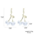 thumbnail image 2 of YANONELRY Cute Sweet Cherry Resin Women Earrings - Y2K Sweet Exquisite Playful Style Trendy Dainty Jewelry - for Women Valentine's Day Earrings Gift, 2 of 6