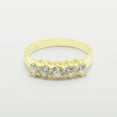 thumbnail image 5 of LBG British Made 18k Yellow Gold Cubic Zirconia Womens Eternity Ring - 33 size options - Size 11, 5 of 7