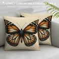 thumbnail image 3 of GOSMITH  Vintage Butterfly Throw Pillow Covers Modern Butterflies Pattern Decorative Square Flower Print Cushion Pillowcases for Couch Sofa Home Living Room Car Decor, 3 of 5