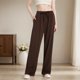 thumbnail image 2 of WILLBEST Pantalones Deportivos Casuales elegantes para Mujer, de Cintura Alta, con Cordón y Pierna Ancha, con Bolsillos, para Entrenamientos Diarios y Relajación. Extra Grande, 2 of 8