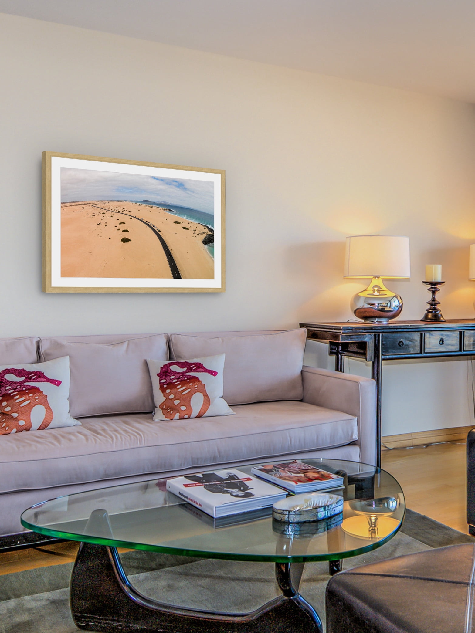 "Beach Highway" Framed Painting Print