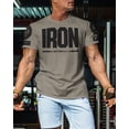 thumbnail image 3 of Gymish Iron Workout T-Shirt for Men, Funny Gym Shirts, Lifting T-Shirt, Deadlift Tee, Men's Gym Shirt, Workout Tops, Powerlifting & Bodybuilding Tee, 3 of 6