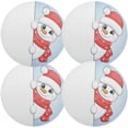 thumbnail image 2 of GZHJMY Christmas Snowman Round Placemats Set of 1, Non-Slip PVC Table Mats Washable Heat Resistant Place Mats for Kitchen Dining Table Christmas Home Decor, 15.4 Inch Table Mat, 2 of 7