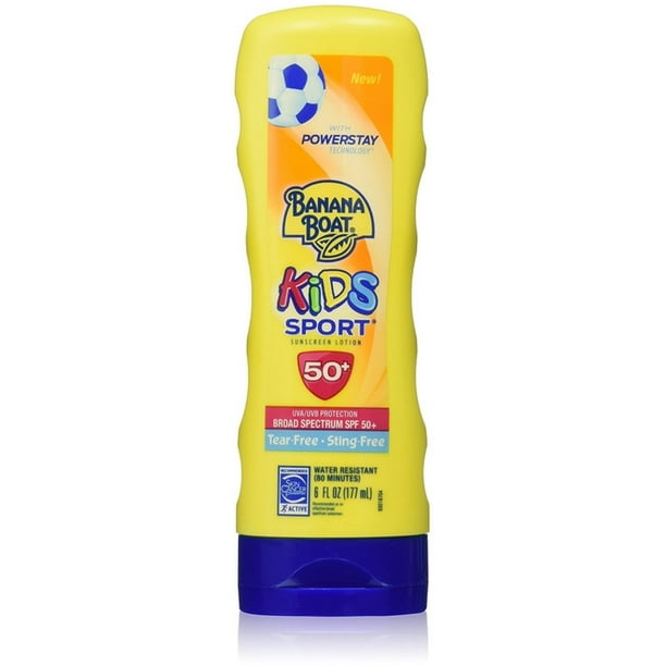 2 Pack Banana Boat Kids Sport Sunscreen Lotion Broad Spectrum SPF 50