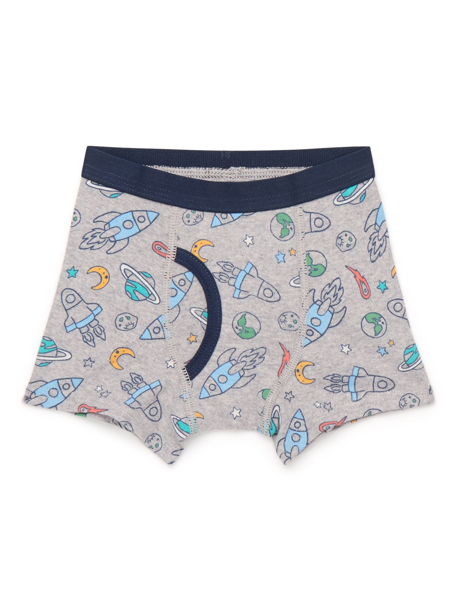 Wonder Nation Toddler Boys Cotton Boxer Brief Underwear, 6-Pack, Sizes 2T-5T