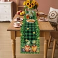 thumbnail image 2 of St. Patrick's Day Table Runner - 70 Inch Long Lucky Shamrocks Harp Beer Farmhouse Plaid Cotton and Linen Blended Dress Scarves Farmhouse Table Runner for Kitchen Dining, Coffee Table, 13" x 70", 2 of 8