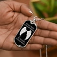 thumbnail image 5 of Sympathy Gift Son Remembrance - Graphic Military Dog Tag Necklace (Optional Personalized Engraving), 5 of 5