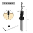 thumbnail image 1 of 8mm Shank HSS Woodworking Countersink Router Bit Screw Extractor Milling Cutter 8x10x4.0, 1 of 5