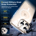 thumbnail image 5 of Magnetic Case For iPhone 16 15 14 13 11 Pro Max Plus XS Max XR 7 8 Plus Crystal Clear Protective with Magsafe Transparent Cover Transparent iPhone 11 Pro, 5 of 5