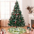 thumbnail image 7 of Sikiie Green Hawaii Palms 30-48 inches {designName} Print Christmas Tree Skirt Snowman Xmas Tree Skirt with Edge Christmas Decorations for Holiday Party30", 7 of 7