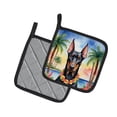 thumbnail image 2 of Doberman Pinscher Luau Pair of Pot Holders, 2 of 5