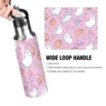 thumbnail image 4 of Yayeee 33oz Insulated Water Bottle Double Wall Stainless Steel with Flip Straw Lid, Purple Halloween, 4 of 7