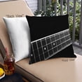thumbnail image 1 of Ahgly Company Music Ukulele Outdoor Throw Pillow, 18 inch by 18 inch, 1 of 6
