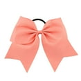 thumbnail image 4 of Jumpingount Banda para el cabello grande Nudo de lazo Elástico Ajustable Decorativo Cuerda para el cabello Elásticos Scrunchies para mujeres Accesorios rosa melocotón 10piezas Jumpingount CBP458633, 4 of 4