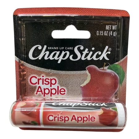 ChapStick Crisp Apple Lip Balm, Moisturizing Lip Care, 0.15 oz