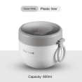 thumbnail image 1 of YOPTOP 1pc 600 ml  Insulated Lunch Box with Keeps Food Fresh and Hot All Day,white, 1 of 7